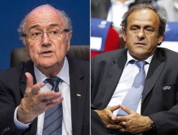 Blatter e Platini estão afastados de todas as atividades ligadas ao futebol