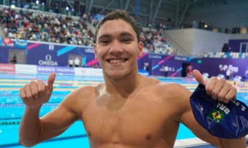 Stephan Steverink é o novo campeão mundial júnior dos 400 metros nado livre. 