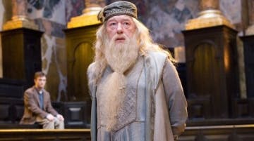 Gambon assumiu o papel de Dumbledore em 2004.