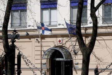 Fachada do Consulado-Geral da Finlândia em São Petersburgo, na Rússia